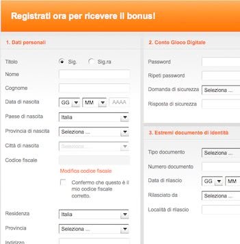 Gioco Digitale Registrazione Gioco Digitale Registrazione